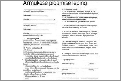 <span>Naljapilt: armukese pidamise leping</span>