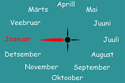 <span>Mälumäng: kalendrikuude rahvapärased nimetused</span>